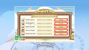 HoYoFEST x Genshin Impact redeem code generation and redemption guide