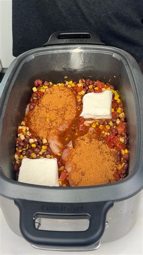 My New Favorite Slow Cooker Dinner Recipe I Am In Love With This Crockpot Cream Cheese Chicken Chili | Drew Cooks
