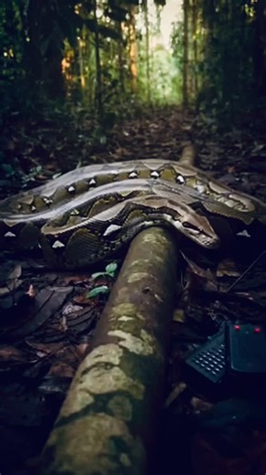 Python Investigates a Beeping Device in the Jungle — This Feels Strange #wildlife #animals #caughtoncamera #aianimals | Wild Animals Talk