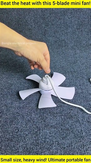 Best Budget Summer Gadget! 5-Blade Portable Mini Fan Review & Setup