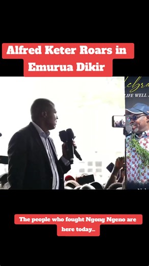 Alfred Keter Roars in Emurua Dikir