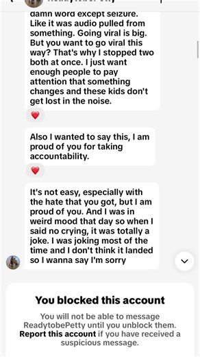 Girl GET a job, a life. I could never stand up for ladies that have made fun of my mental health but I am also not someone who posts her meds online for attention. THIER WORDS! So I took accountability but still wasnt enough? But it was, then it wasn’t. They OBSESSED. Talking to and befriending a women who weaponized a young man’s death is their idea of a flex that’s on them. It’s so sad especially since They have proof that we were begged to address Des by this evil woman. Girl BYE.