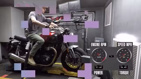 How much power does the 2024 Triumph Speed Twin 1200 produce? We place the British brand's new liquid cooled, 8 valve, SOHC, 270° crank angle parallel twin engine on the Cycle World dyno to find out. | Cycle World Magazine