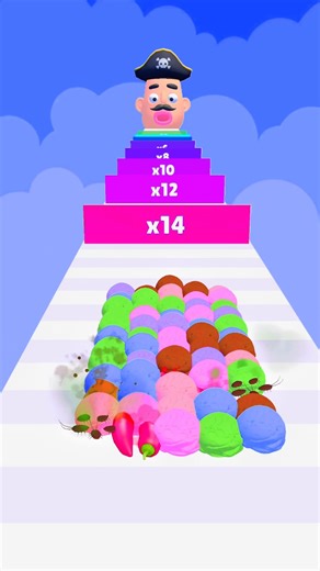 Stack Ice Cream Runner 🍨 | All Mix Levels Gameplay | Android iOS #shorts #games