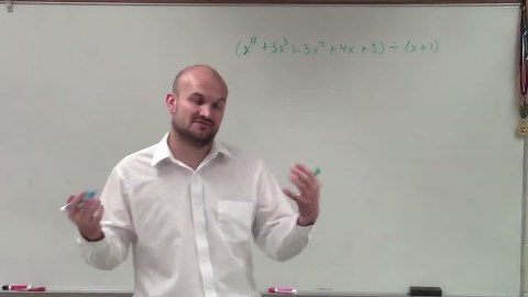 Dividing two polynomials using synthetic division