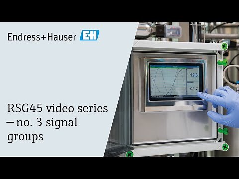 RSG45 video series | No. 3 Signal groups | #endresshauser