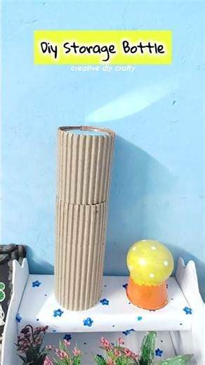 Easy home decor idea🩷 #cute #aesthetic #diy #cardboardcraft