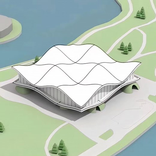 How Architects Made Buildings Look Like Living Hills 🤯🌿 #architecture #engineering #design #3danimation #learnontiktok