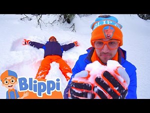 Learn to Make a Snow Angel! | Blippi - Full Episodes | Learning Videos with Blippi