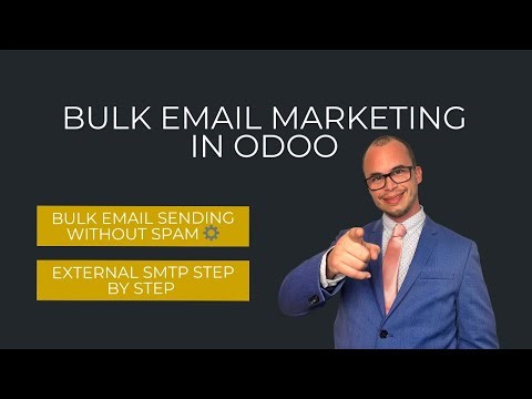 🔧 Configure External Mail Server in Odoo 📩Bulk Email Sending – Example with MailRelay