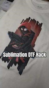Have you heard of the sublimation DTF hack? Test it out with me. #fypシ #foryou #diy #trending
