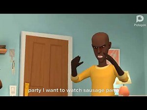 Little bill watches sausage party/grounded