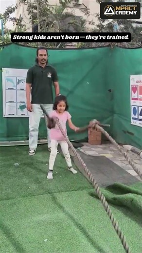 Kids Strength Training | Battle Rope Workout for Kids | Physical Fitness Training #impactacademy
