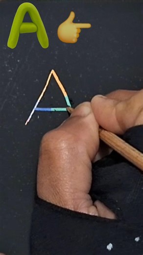 alphabet drawing easy how to draw house using letter A #alphabetdrawing #letterdrawing #shorts #love