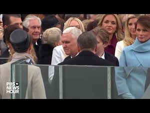Mike Pence enters Inauguration Day 2017 ceremony