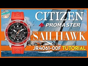 Tutorial! | Citizen Promaster Sailhawk 200m Solar Quartz Diver JR4061-00F Unbox & Review