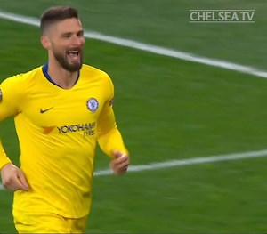 1.1M views · 45K reactions | Left foot, right foot, header!  Olivier Giroud's perfect hat-trick! | Chelsea Football Club | Facebook