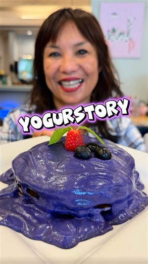 Paul Arihara on Instagram: "@yogurstory definitely has one of our favorite pancakes around: Okinawan Sweet Potato Pancakes with Ube Sauce and it is absolutely delicious! They have a great menu with a wide variety of waffles and pancakes for all you sweet tooth lovers! They also have a great savory menu with Loco Moco’s, Kalbi dishes, and delicious burgers as well! Great for everybody, including families and big groups! We love coming here and always recommend to everybody 💯🤙🏽💜 #hawaiieats #o