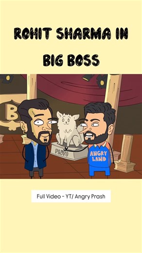 Angry Prash on Instagram: "Part 2 Coming Soon, Rohit Sharma In Bigg Boss (Full video YT / Angry Prash) #biggboss #comedy"