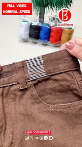 Pants waistband alteration Episode 2929 Follow My Page Facebook : Bilochpuratips 2 Diy . . . . . . #bilochpuratips2diy #bilochpuratips #needlework #sewing #fblifestyle #reels . | Bilochpuratips 2 Diy