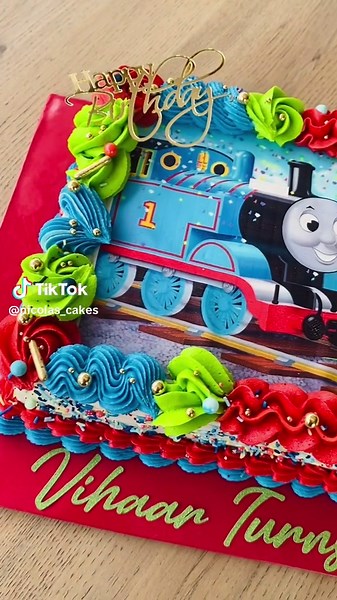 Delightful Thomas and Friends Buttercream Sheet Cake