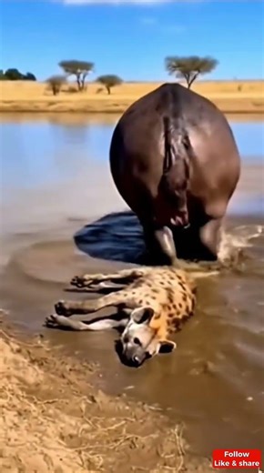 Hyena Attacks… Rhino’s Wild Defense Shocks Everyone 😳