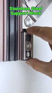 130K views · 500 reactions | Stainless steel support block vs zinc alloy support block #inke #hardware #aluminumwindows #casementwindow #installation | Inke | Facebook