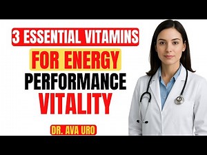 50+ Men 3 Essential Vitamins for Energy, Performance & Vitality.| DR.AVA
