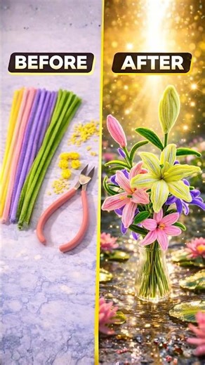 DIY Lily Flowers From Fuzzy Wire (So Satisfying!)