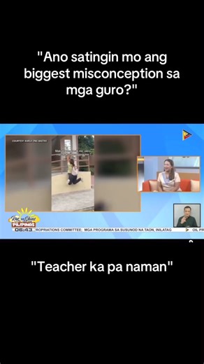 "TEACHER KA PA NAMAN" | A part of my interview at PTV4 🫶🏻 #unfilteredlifeofkarla #teacherkarla #myopinion | Unfiltered Life of Karla