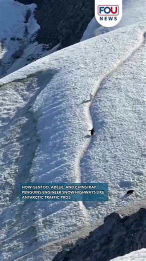 Penguins' Ingenious Highways in Antarctica