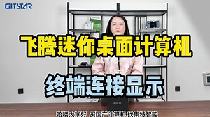 飞腾D3000M：迷你桌面计算机终端连接显示