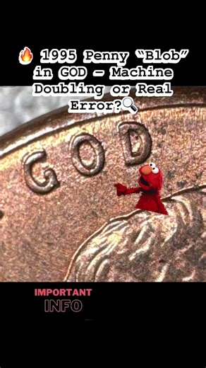 🔥 1995 Penny “Blob” in GOD – Machine Doubling or Real Error? 🔍