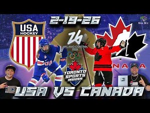 2-19-26 USA vs Canada Women's Olympic Hockey | 2026 Gold Medal LIVE Stream Reaction & Play By Play