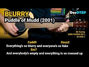 Blurry - Puddle of Mudd (2001) Easy Guitar Chords Tutorial with Lyrics