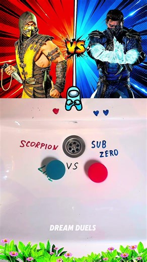 Scorpion 🦂 vs Sub Zero ❄️ #mortalkombat #duel