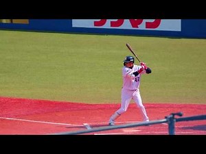 【スワローズ】坂口智隆 バッティングフォーム（2019.03.17)