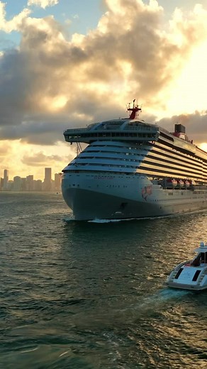 37K views · 7.1K reactions | The Mermaid is calling! ....#scarletlady #virginvoyages #virginvoyagescruise #scarletladycruise #valiantlady #miamisunsets #richardbranson #royalcaribbean #cruise #cruiseship #cruisetcs #dronevideo #msccruises #miamiskyline #sunsetcaptures #cruiselife #miami #incrediblesunsets #cruiselovers #cruiselover #djimavic3 #virgincruise #carnivalcruise #sunriseandsunsets #amazingsunset #miamirealestate #crucero #sunsetlover #travelreels | The Cruise Spotter | Facebook