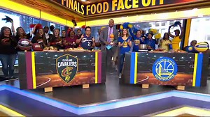 Chefs and NBA superfans face off in a food competition on 'GMA'