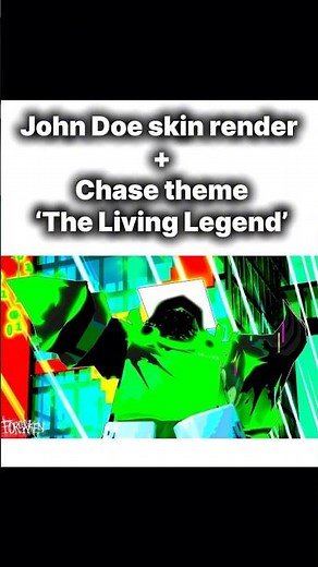 John Doe living legend skin & chase theme #roblox #forsaken #robloxshorts #forsakenupdate