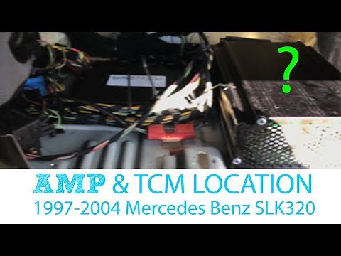 Location of Amp & Transmission Control Module 1997-2004 Mercedes Benz SLK320 SLK230