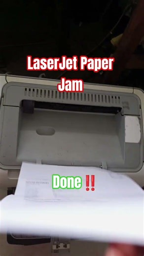 LaserJet HP P1102 paper jam. Done! #indotechmadura #service #printer #laserjet #hp #p1102 #paperjam