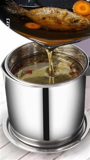 Grease Oil Storage Containe #kitchen #gadgets