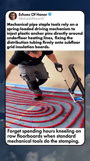 STAPLING UNDERFLOOR CONDUIT LINES EFFICIENTLY