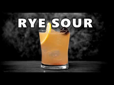 How To Make The Perfect Rye Sour Whiskey Cocktail🥃💛