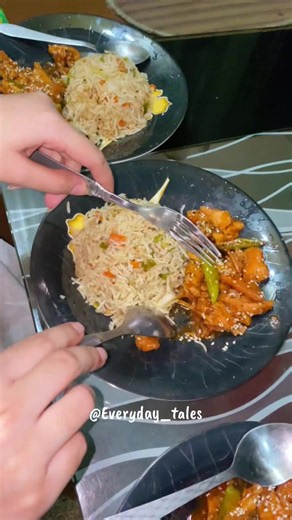 Chicken Chilli Dry with Egg Fried Rice Recipe 🤤