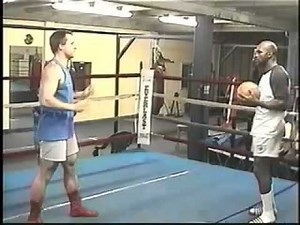 Evander Holyfield training