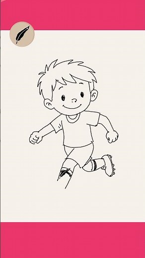 How to Draw a COOL FOOTBALLER! ⚽🎨 Easy Sport Player Drawing for Kids & Beginners #lidoartworks