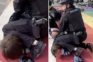 Cop kneels on protester’s neck as officers crush the Seattle CHOP zone