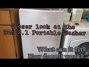 Closer Look at RCA 2.1 PORTABLE WASHER | WHAT CAN IT FIT? HOW DOES IT WORK? 2.0